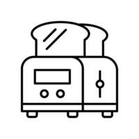 tosti apparaat icoon vector ontwerp illustratie