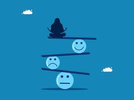 balans tussen spanning en geluk Bij werk vector