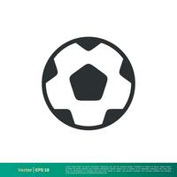 Amerikaans voetbal, voetbal bal icoon vector logo sjabloon illustratie ontwerp. vector eps 10.