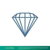 diamant icoon vector logo sjabloon illustratie ontwerp. vector eps 10.