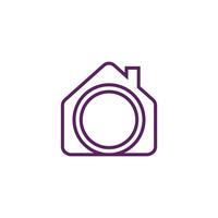 huis van fotografie vector logo sjabloon