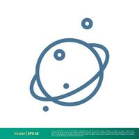 planeet icoon vector logo sjabloon illustratie ontwerp. vector eps 10.