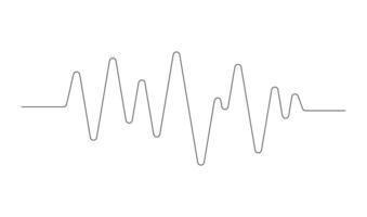 doorlopend single lijn tekening van muziek- aantekeningen vector