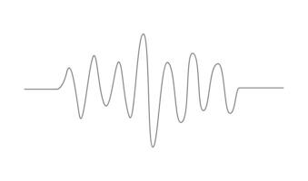 doorlopend single lijn tekening van muziek- aantekeningen vector