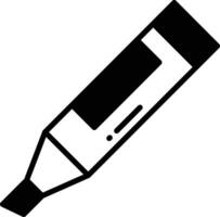 markeerstift pen glyph en lijn vector illustratie