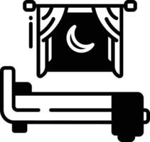 vroeg wakker worden glyph en lijn vector illustratie