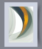 Scandinavisch abstract vector afdrukken. minimalistisch abstract muur kunst achtergrond voor afdrukken. Scandinavisch vector stijl.