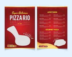 voedsel menu en restaurant brochure sjabloon vector