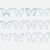 verzameling van vlinder logos vector