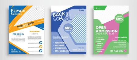 onderwijs boek Hoes ontwerp sjabloon in a4. kan worden zich aanpassen naar brochure, jaar- rapport, tijdschrift, poster, bedrijf presentatie vector