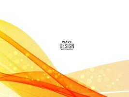 decoratief ontwerp modern patroon met stijlvolle gladde gele golf achtergrond vector