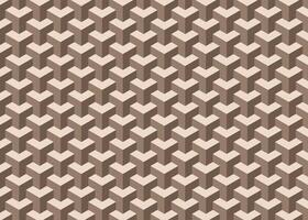 naadloos patroon met abstract meetkundig veelhoekige vormen. 3d bruin veelhoek blokken achtergrond. vector illustratie.