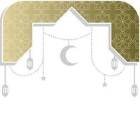 elegant islamitisch frame vector