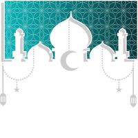 elegant islamitisch frame vector