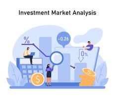 markt intelligentie- set. nauwkeurig investering markt analyse, neiging vector