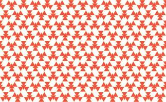illustratie behang, abstract meetkundig stijl. herhalen monster rood driehoek Aan wit achtergrond. vector