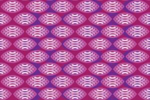 illustratie, patroon van rugby vorm met roze lijn Aan diep roze achtergrond. vector