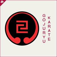 embleem, symbool krijgshaftig kunsten. goju ryu karate vector