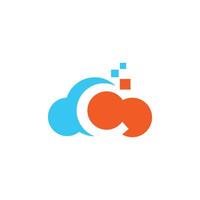 ontwerpsjabloon voor cloudlogo vector