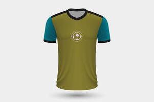 realistisch voetbal overhemd Duitsland huis Jersey sjabloon voor Amerikaans voetbal uitrusting. vector