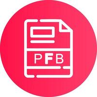 pfb creatief icoon ontwerp vector