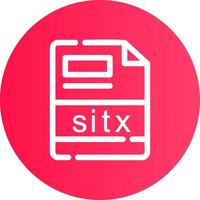 sitx creatief icoon ontwerp vector