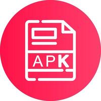 apk creatief icoon ontwerp vector