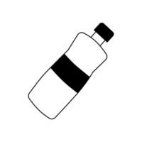 een waterfles in doodle-stijl. platte vectorillustratie vector