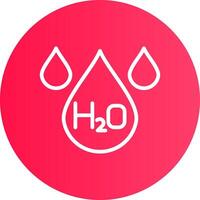 h2o creatief icoon ontwerp vector