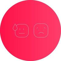 eenvoudig emotie creatief icoon ontwerp vector