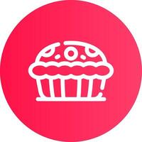 appel taart creatief icoon ontwerp vector