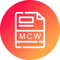 mcw creatief icoon ontwerp vector