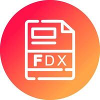 fdx creatief icoon ontwerp vector