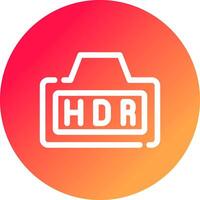 hdr creatief icoon ontwerp vector