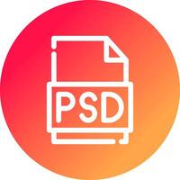 psd het dossier creatief icoon ontwerp vector