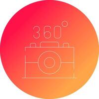 360 camera creatief icoon ontwerp vector