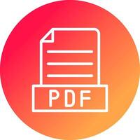 pdf creatief icoon ontwerp vector