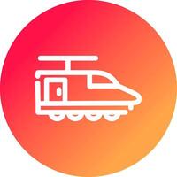 elektrisch trein creatief icoon ontwerp vector