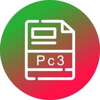 pc3 creatief icoon ontwerp vector