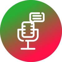 podcast creatief icoon ontwerp vector