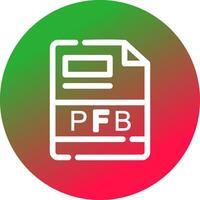 pfb creatief icoon ontwerp vector