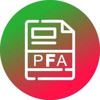 pfa creatief icoon ontwerp vector