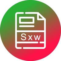 sxw creatief icoon ontwerp vector