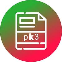 pk3 creatief icoon ontwerp vector