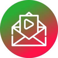 video e-mail creatief icoon ontwerp vector