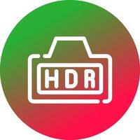 hdr creatief icoon ontwerp vector