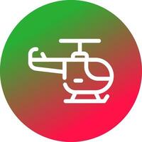 helikopter creatief icoon ontwerp vector