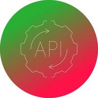 api creatief icoon ontwerp vector