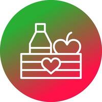 voedsel doos creatief icoon ontwerp vector