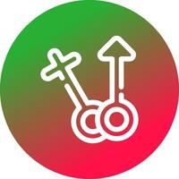venus-mars creatief icoon ontwerp vector